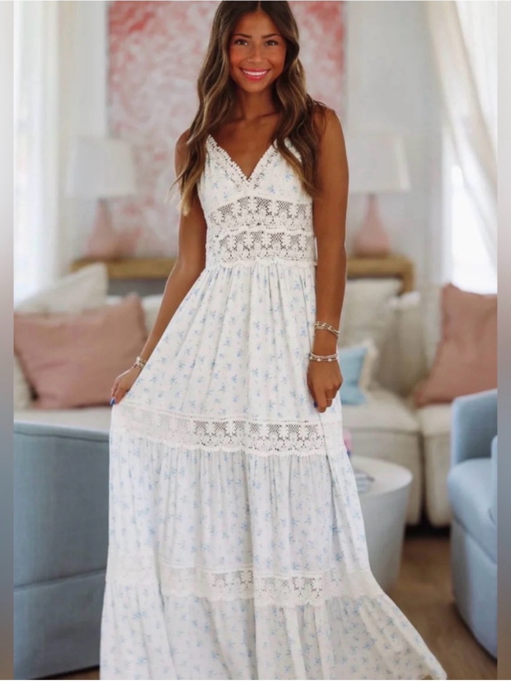 BLUEBELL HEIRLOOM MAXI DRESS by Sky to moon size M